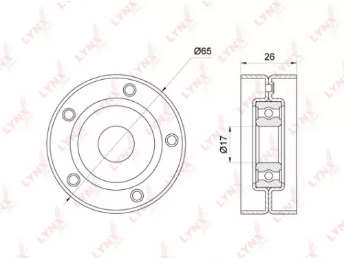 Tensioner Pulley, poly v-belt