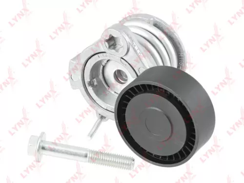 Belt tensioner, poly v-belt