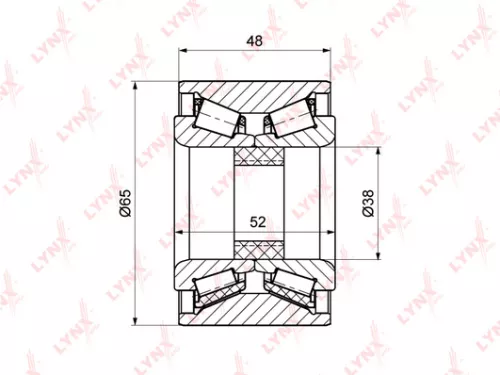LYNXAUTO Wheel bearing, rear (WB-1120)