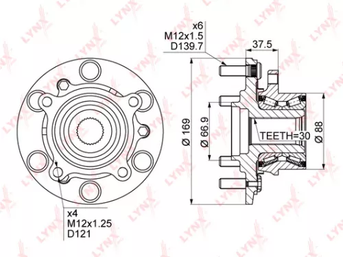 LYNXAUTO Wheel Hub (WH-1126)