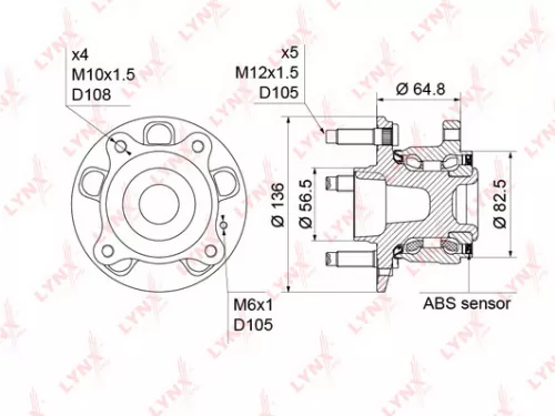 LYNXAUTO Wheel Hub (WH-1191)