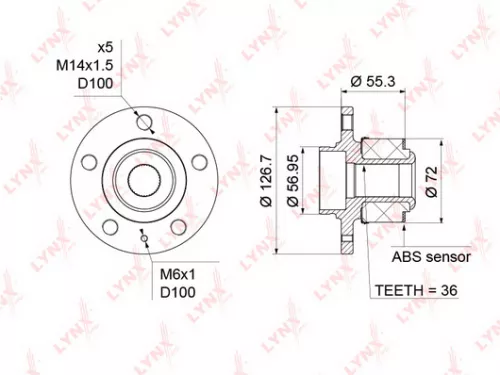LYNXAUTO Wheel Hub (WH-1197)