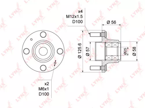 LYNXAUTO Wheel Hub (WH-1363)