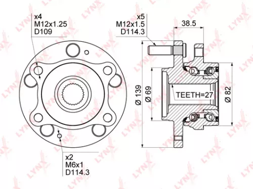 LYNXAUTO Wheel Hub (WH-1501)